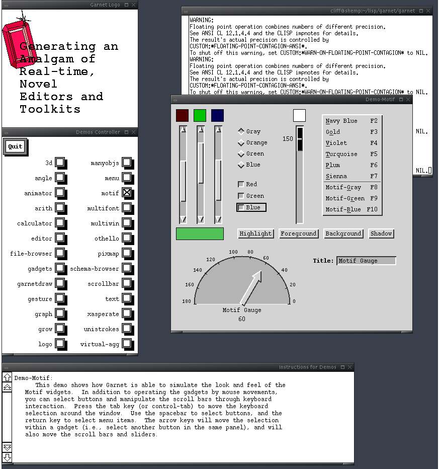 Garnet-Motif demo